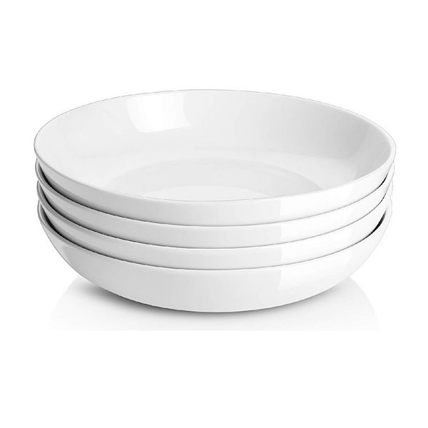 9.75" Large Pasta Bowls, 50 Ounces Big Salad Bowls, Ceramic Serving Bowl Set of 4 Ventray