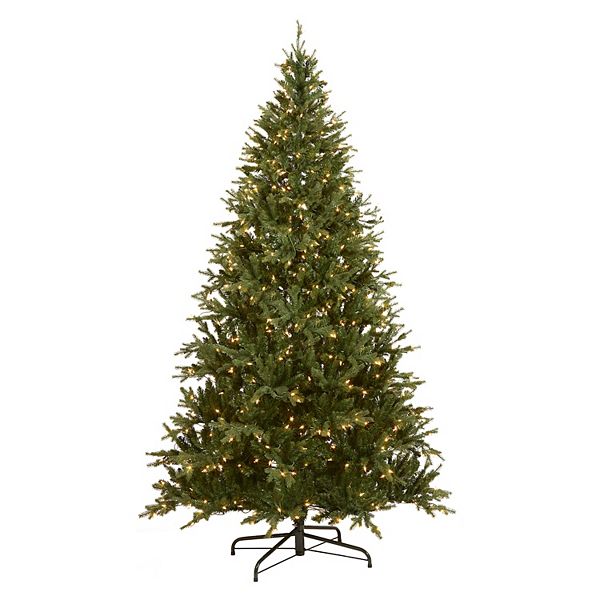 National Tree Company 7.5 ft. Pre-Lit Artificial Feel Real Samson Fir Hinged Christmas Tree National Tree Company