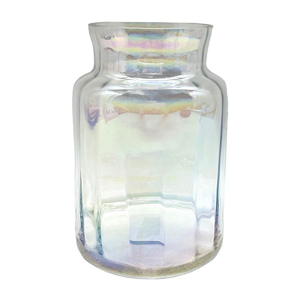 Everyday Decor Iridescent Glass Container Vase Everyday Decor