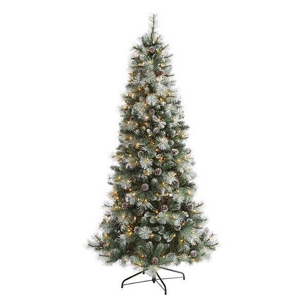 nearly natural 7-ft. Frosted Tip British Columbia Mountain Pine Artificial Christmas Tree Nearly Natural