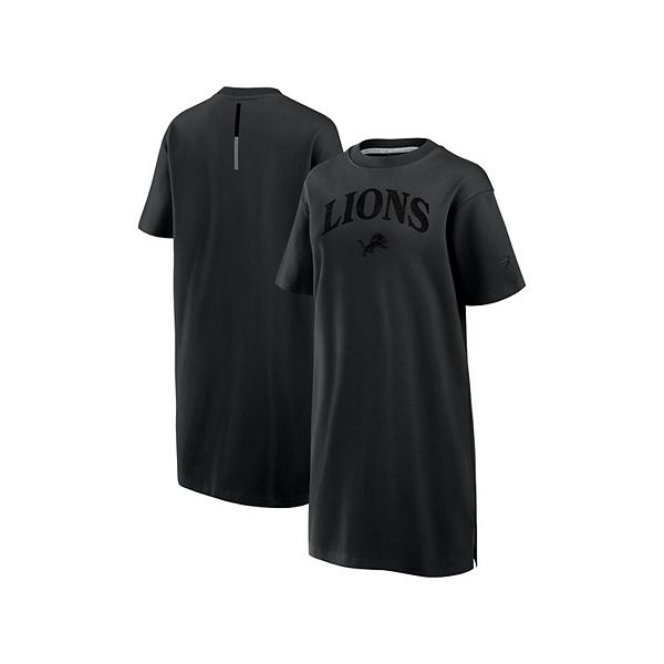 Women's Fanatics Black Detroit Lions Elements Go Tri-Blend Dress Fanatics Brands - White Label