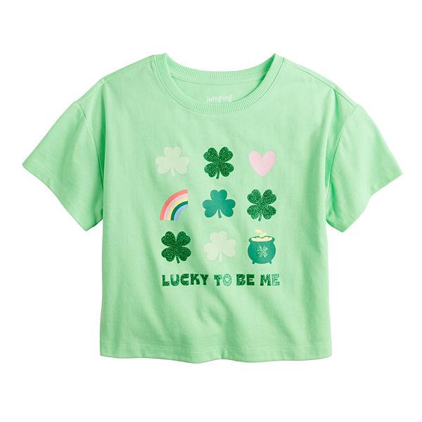 Girls 4-12 Jumping Beans® Lucky To Be Me Boxy Tee Jumping Beans