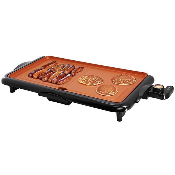 MegaChef 18.89-in. Copper Coating Electric Grill/Griddle MegaChef