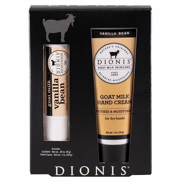 Dionis Goat Milk Vanilla Bean Lip & Hand Set Dionis