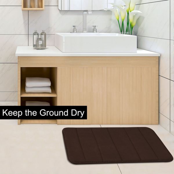 Household Memory Foam Absorbent Non-slip Shower Carpet Bath Mat Rug, 32" X 20" PiccoCasa