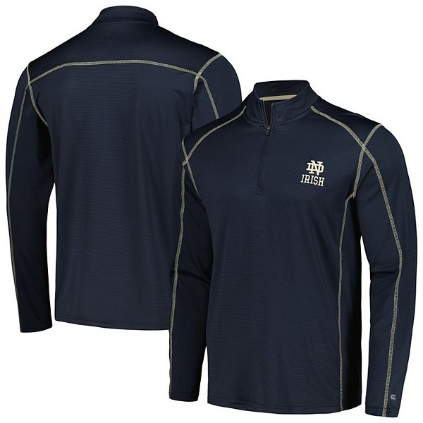 Men's Colosseum Navy Notre Dame Fighting Irish Cameron Quarter-Zip Windshirt Colosseum