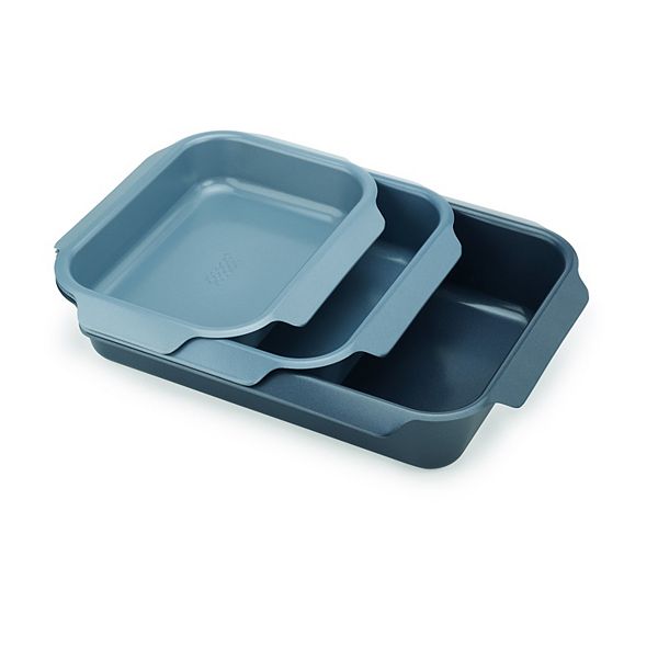 Joseph Joseph Nest™ Oven Set of 3 Stackable Non-Stick Roasting Pan Trays with Easy-Pull Handles Joseph Joseph