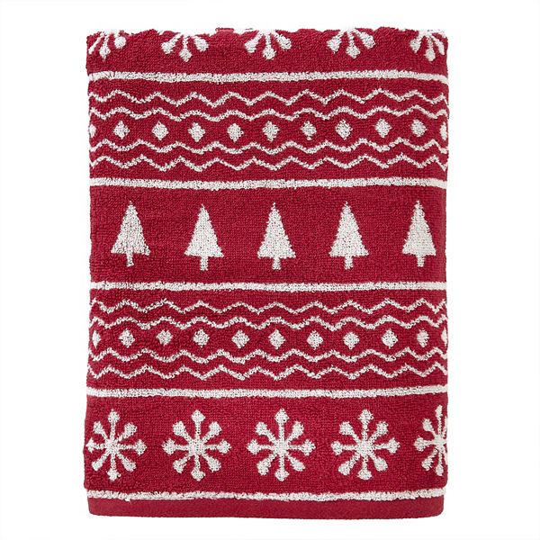 SKL Home Fair Isle Holiday Bath Towel SKL Home