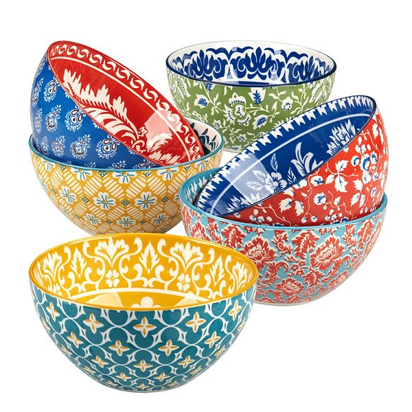 Certified International Panache 6-pc. Soup Pasta Bowls Set Certified International