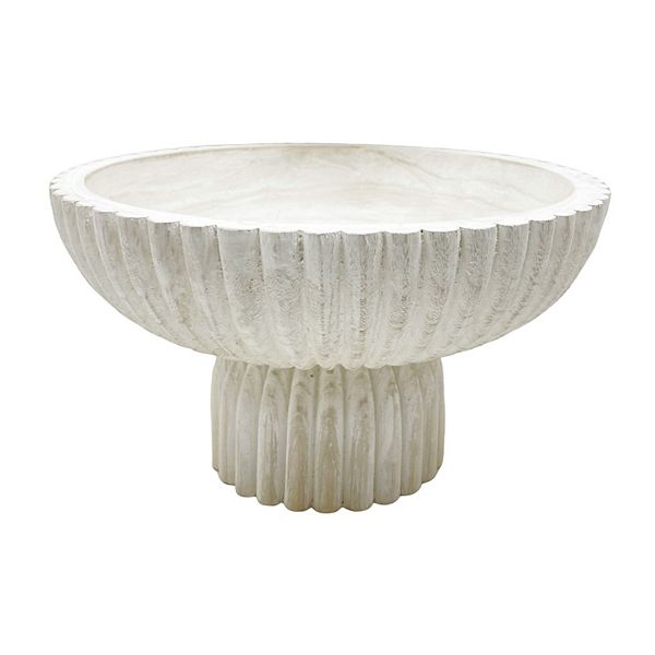 Everyday Decor Ridge Textured Wood Bowl Everyday Decor