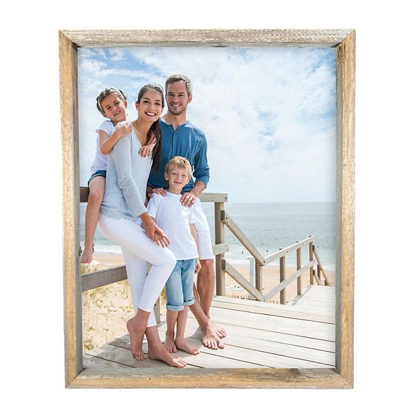 Rustic Farmhouse Signature Series Reclaimed Solid Wood Deep Inset Picture Frame BarnwoodUSA