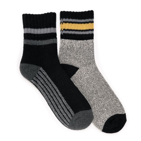 Men's MUK LUKS 2-Pack Heat Retainer Camp Crew Socks Muk Luks