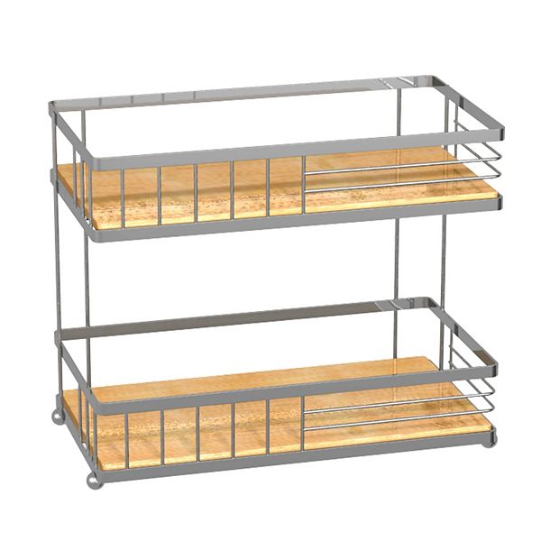 Popular Bath Woodhaven 2-Tier Shelf Caddy Popular Bath