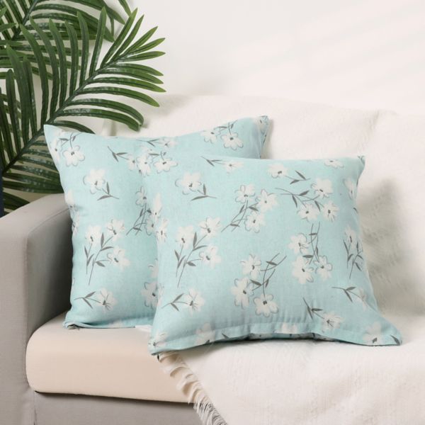 Printing Soft Throw Home Decor Living Room Bedroom Pillow Covers 2 Pcs 16" X 16" Unique Bargains