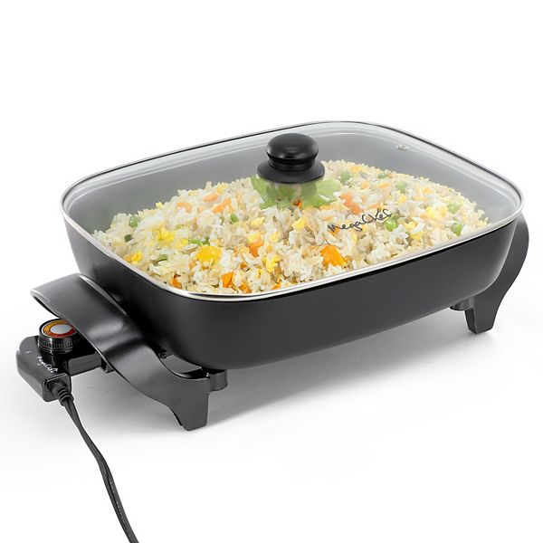 MegaChef 14.96-in. Non-Stick Coating Electric Fry Pan MegaChef