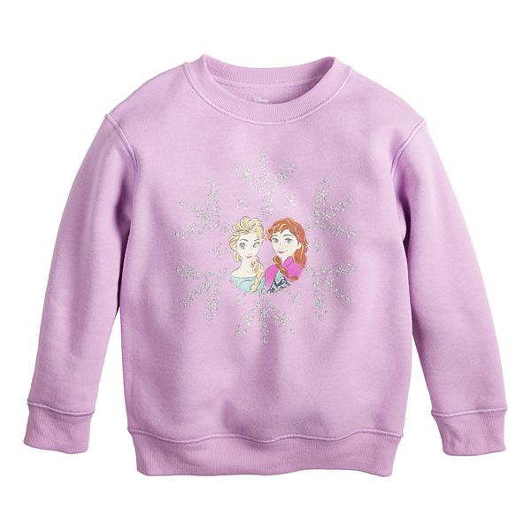 Disney's Frozen Toddler & Girls 6-12 Anna and Elsa Snowflake Sensory Adaptive Crewneck Pullover by Jumping Beans® Jumping Beans