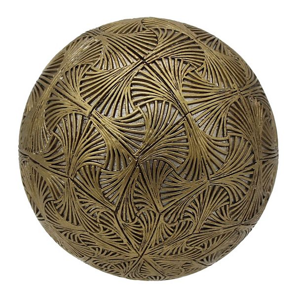 Everyday Decor Gold Tone Embossed Orb Table Décor Everyday Decor