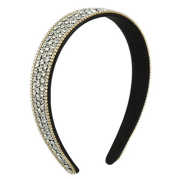 Women Rhinestone Headband Bejewelled Hairband for Girl Ladies Unique Bargains