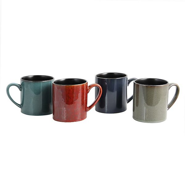 Gibson Everyday City Loft 20 oz. Mug Set, Set of 4 Gibson Everyday