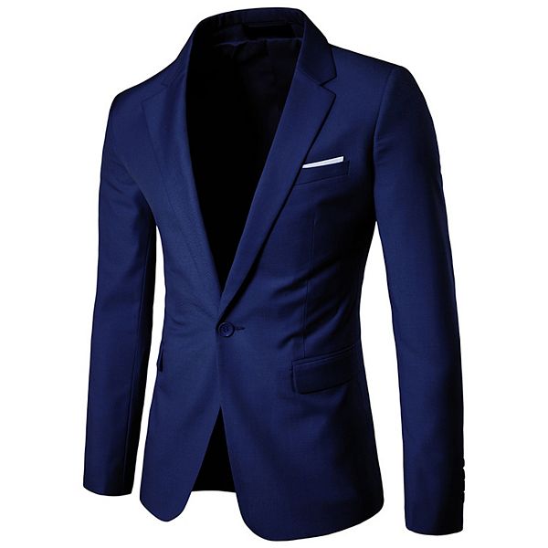 Men's Slim Fit Suit Jacket Sport Coat Business Daily Blazer Cloudstyle