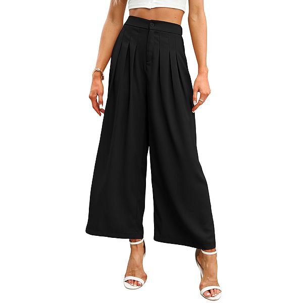 Women High Waisted Wide Leg Palazzo Pants Missky