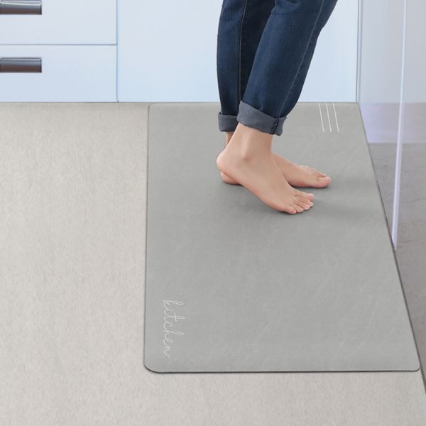 Modern Anti Slip Cushioned Kitchen Mat Set Of 1 For Floor Waterproof Comfort Kithchen Mat, 18" X 47" Unique Bargains