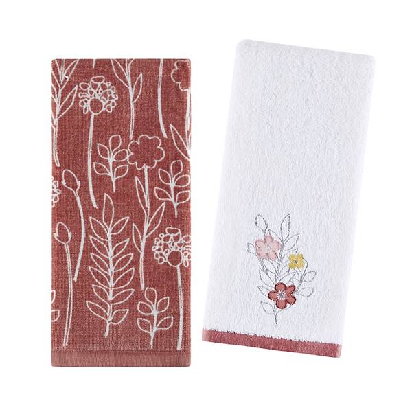 The Big One Floral 2-Pack Hand Towel Set The Big One