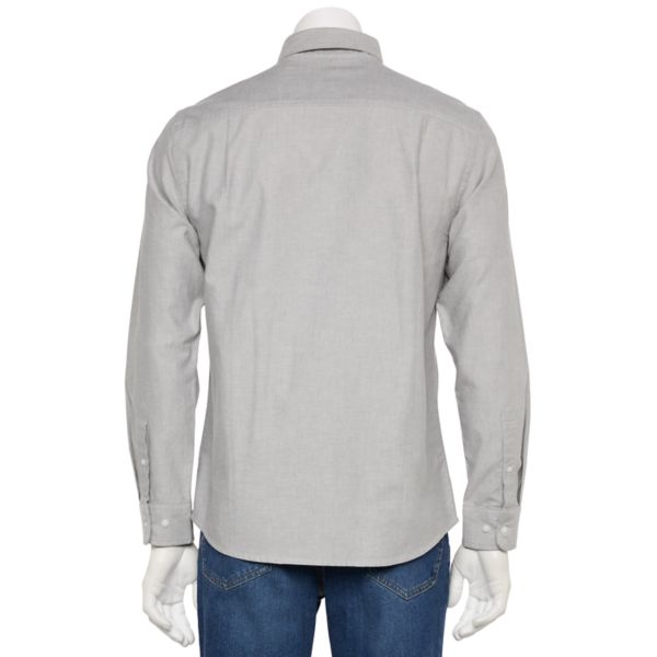 Men's Sonoma Goods For Life® Adaptive Long Sleeve Perfect Length Shirt Sonoma