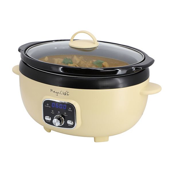 MegaChef 3.5 Liter Oval Electric Slow Cooker MegaChef