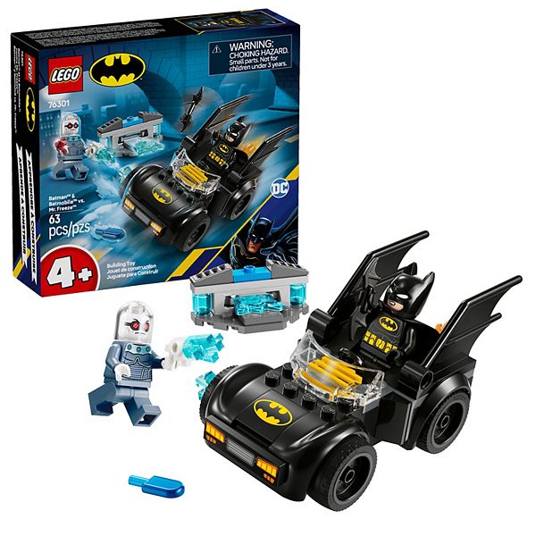 Конструктор LEGO DC Batman: Бэтмен и Бэтмобиль против мистера Фриза, 63 детали, для детей от 4 лет Lego