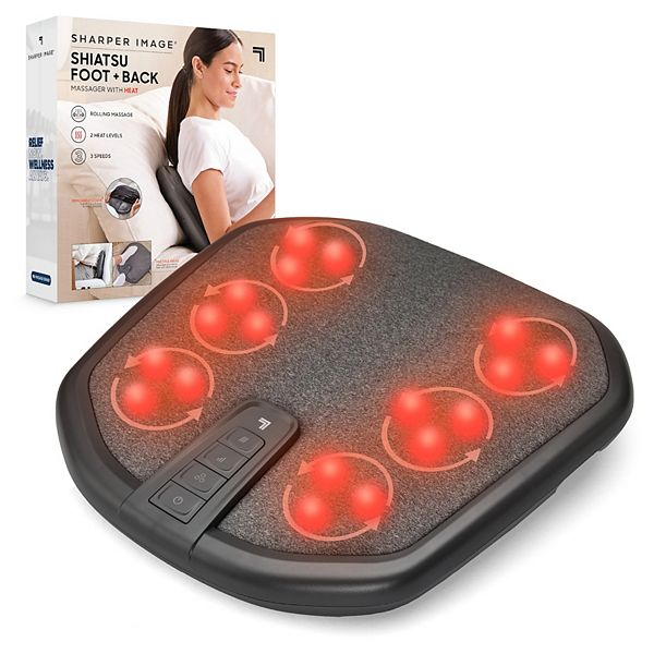 Sharper Image Shiatsu Foot & Back Heated Massager Sharper Image