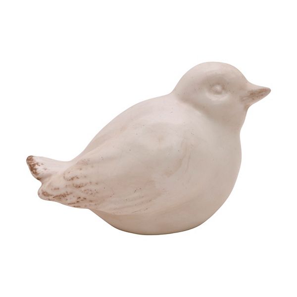 Everyday Decor White Ceramic Bird Table Decor Everyday Decor