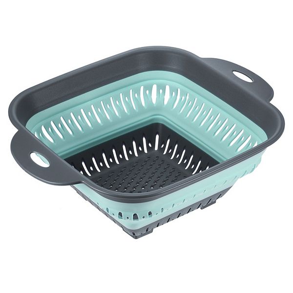 Silicone Collapsible Colander For Draining Pasta Potatoes Fruits Vegetables Unique Bargains