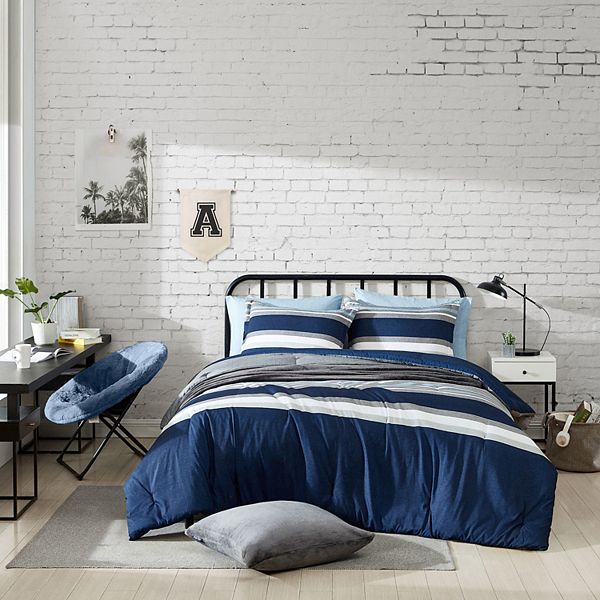 Nautica Heathered Block Comforter Set Nautica