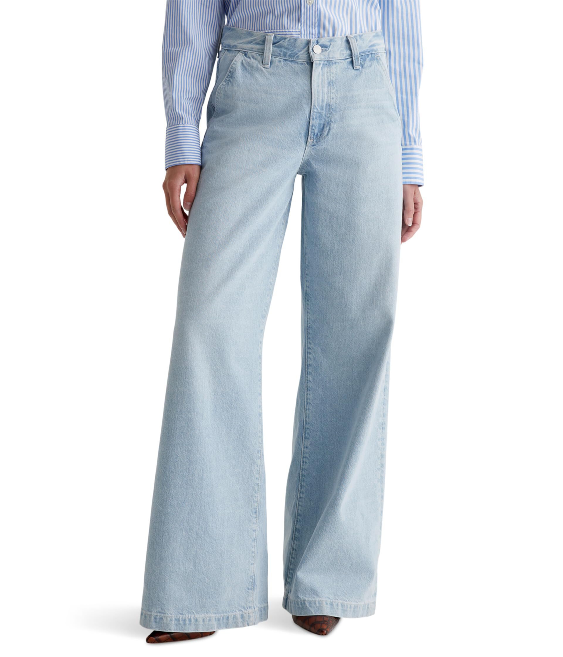 Stella Mid-Rise Wide Leg Palazzo Jeans in Idol AG Jeans