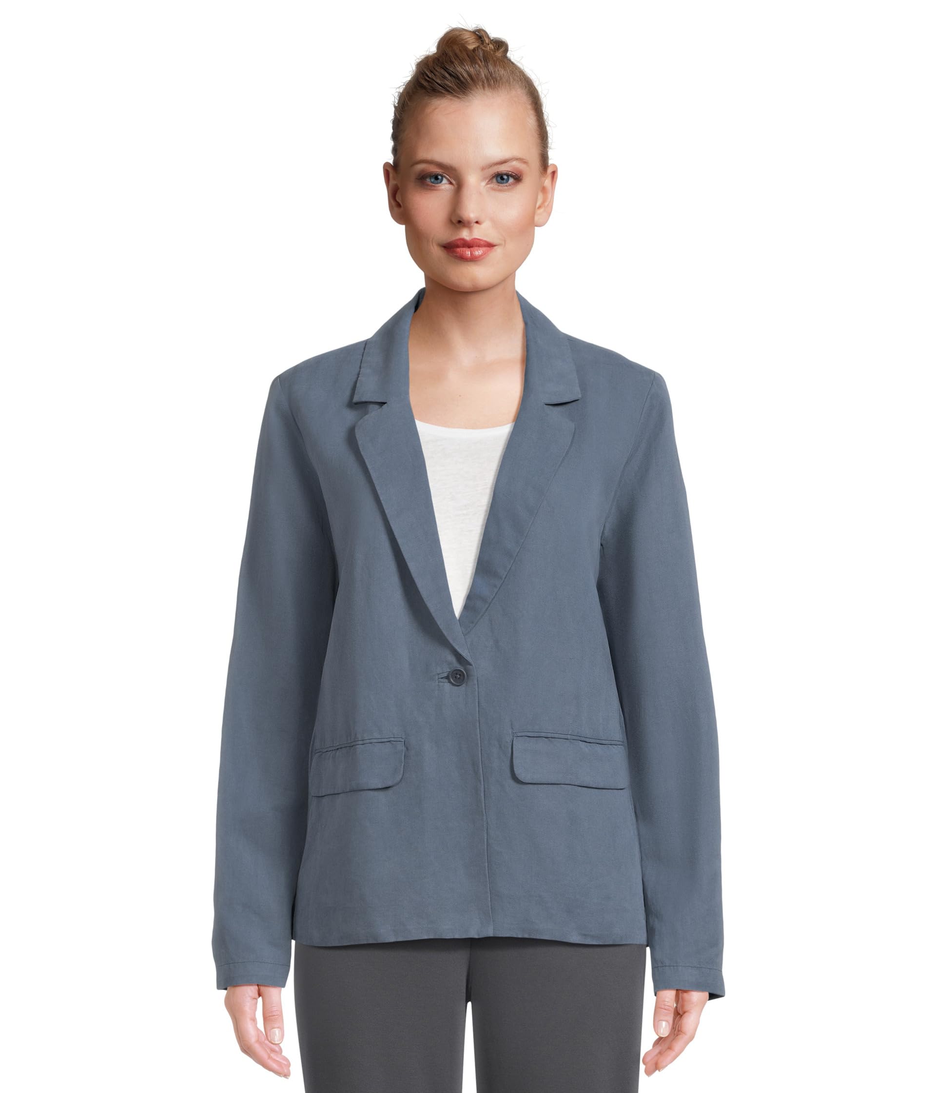 Notch Collar Blazer Eileen Fisher