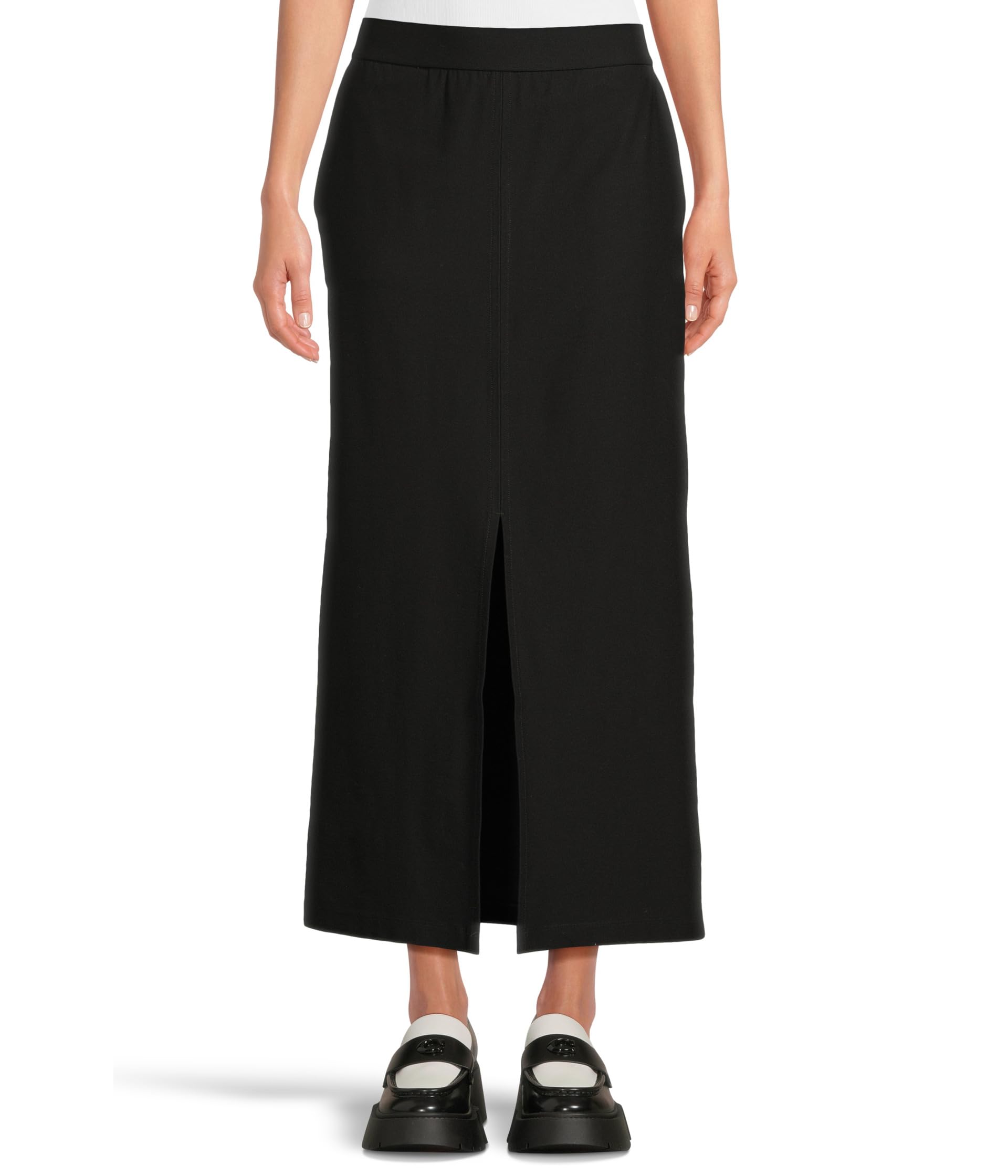 Plus Size Skirt With Front Slit Eileen Fisher