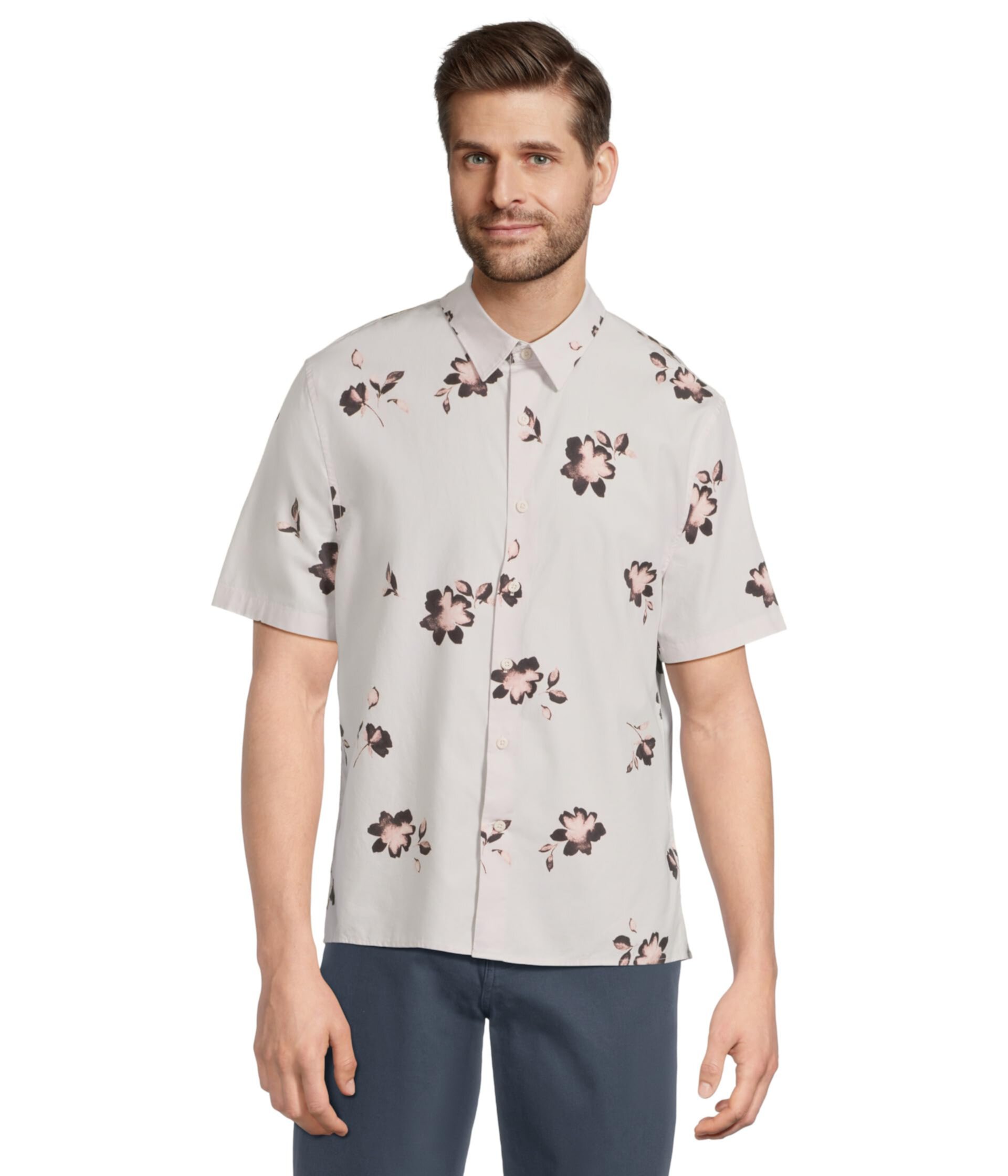 Cascading Floral Short Sleeve Vince