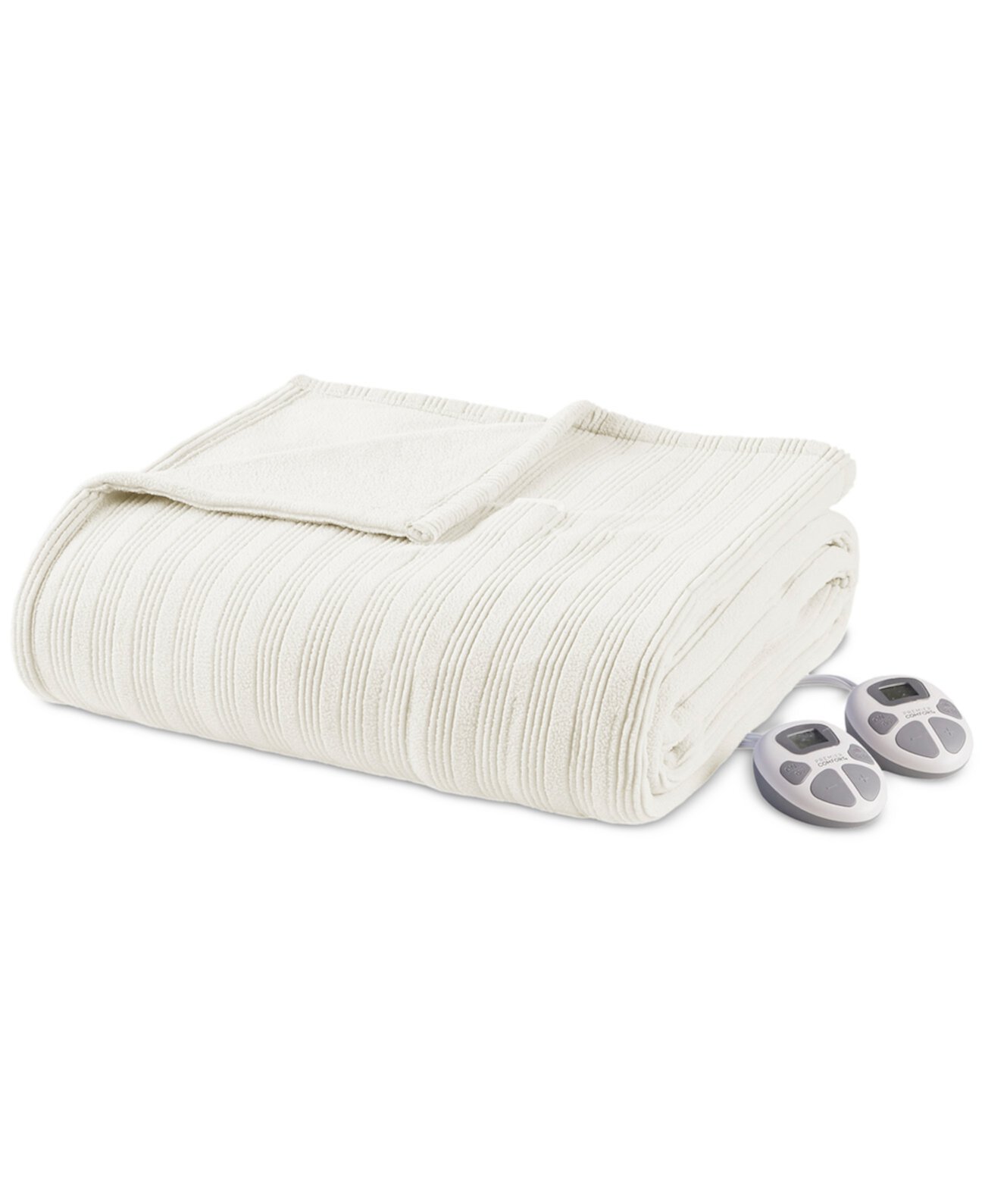 Textured Fleece Heated Blanket, King Premier Comfort