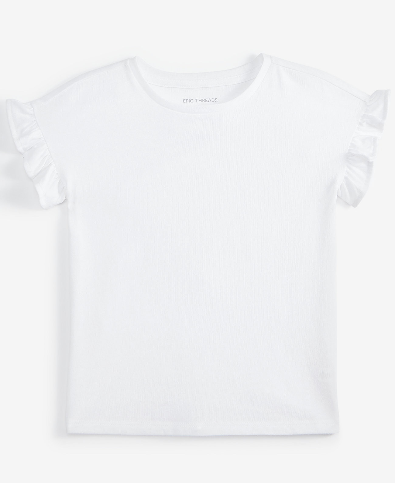 Toddler Girls Solid Ruffle T-Shirt, Exclusively at Macy's Epic Threads