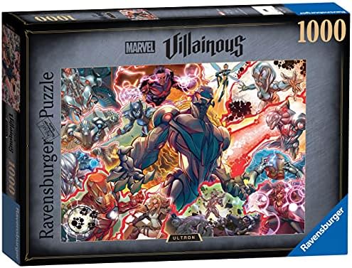 Пазл 1000 элементов Marvel Villainous: Хела - уникальный дизайн, технология Softclick, идеальная подгонка деталей Ravensburger