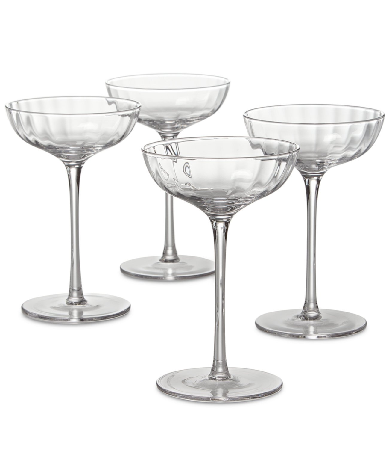 Optic Coupe Glasses, Set of 4, Exclusively at Macy's The Cellar