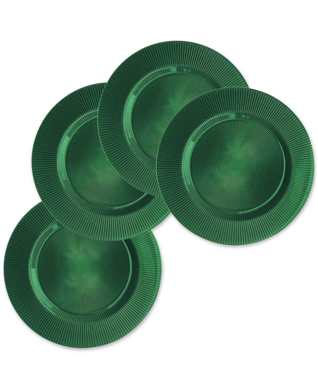 Sunray Black Emerald Charger Plate 13", Set of 4 American Atelier