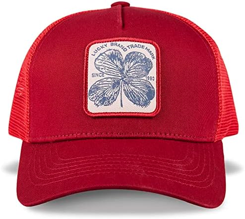 Lucky Brand Trucker Mesh-Back Cap with Adjustable Snapback for Men and Women (One Size Fits Most) Lucky Brand