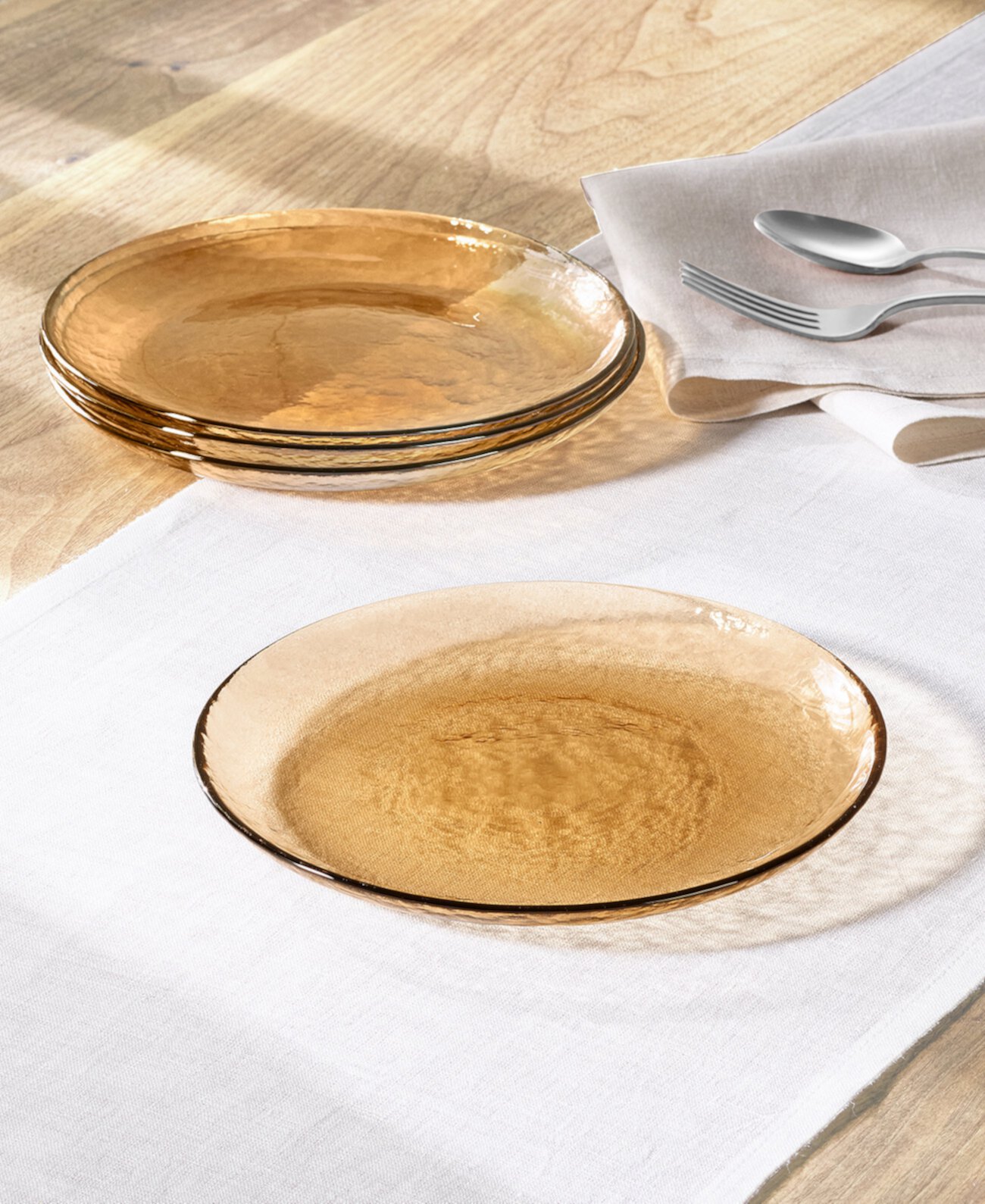 Sunstone Glass Salad Plates, Set of 4, Exclusively at Macy's Oake