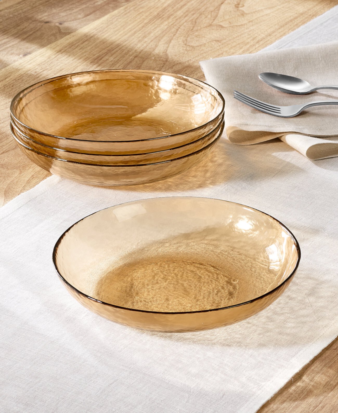 Sunstone Glass Dinner Bowls, Set of 4, Exclusively at Macy's Oake