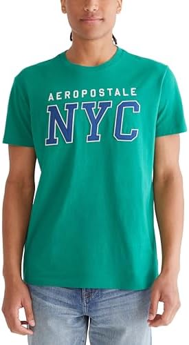 AEROPOSTALE Men's Center Chest Logo Short Sleeve Tee Aeropostale