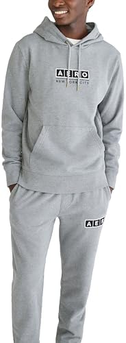 AEROPOSTALE Men's Aero Logo Popover Hoodie- Box Logo Aeropostale