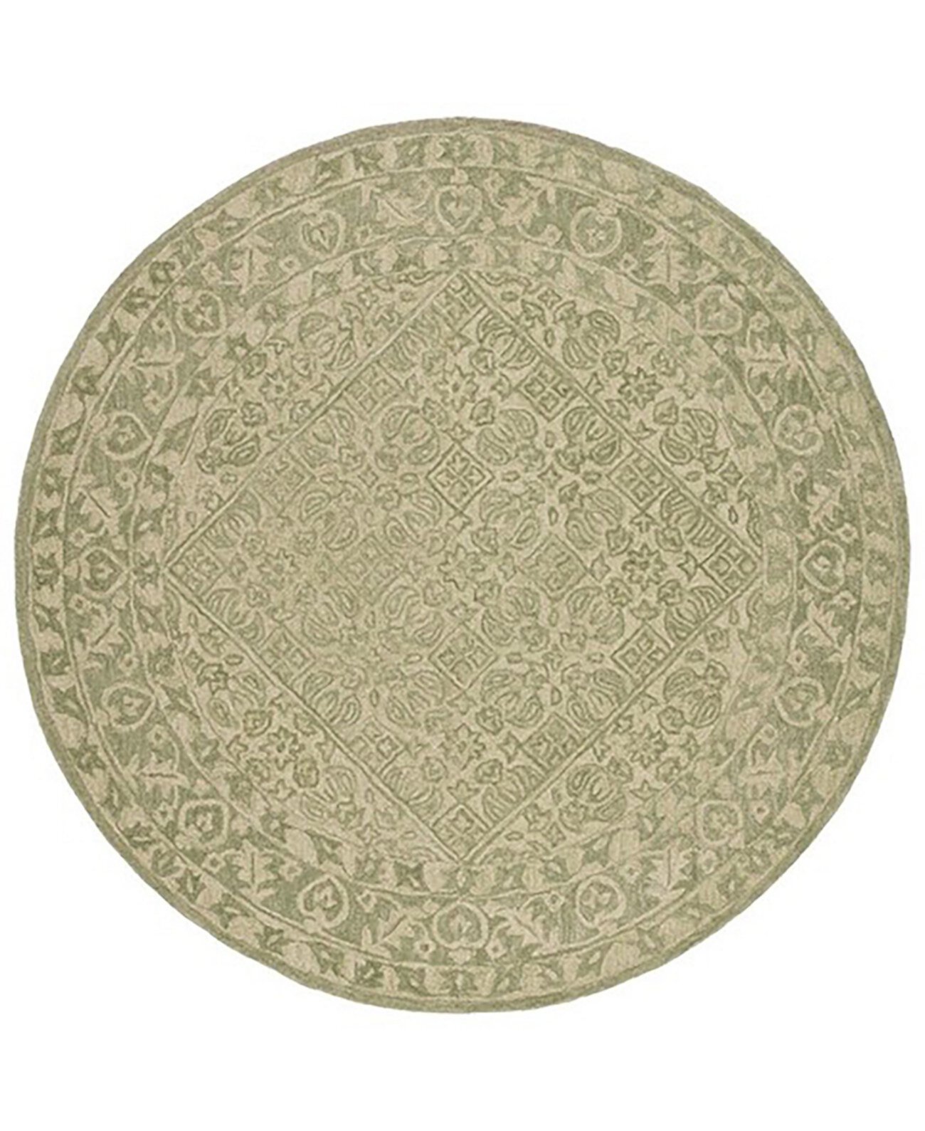 Dip Dye DDY151Y 7'x7' Round Area Rug Safavieh