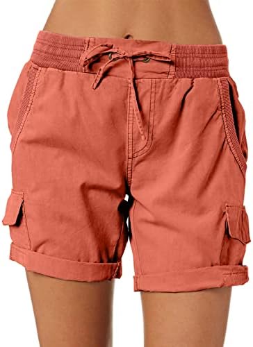 Dokotoo Womens Relaxed Fit High Waist Casual 4 Pocketed 2025 Hiking Outdoor Summer Shorts S-XL Dokotoo